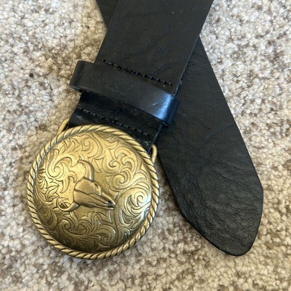 Avignon Leather Western Buckle Women’s Belt M - Picture 2 of 9